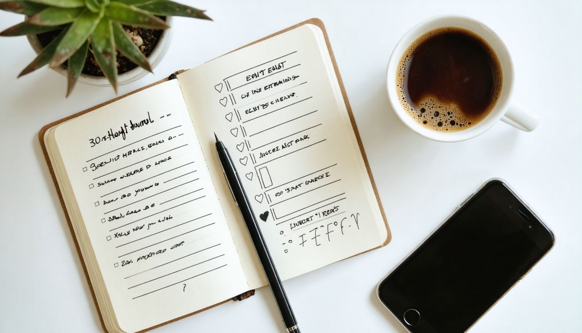 Düşünce Günlüğü Başlangıç Kiti: 30 Günlük Motivasyon Şablonu