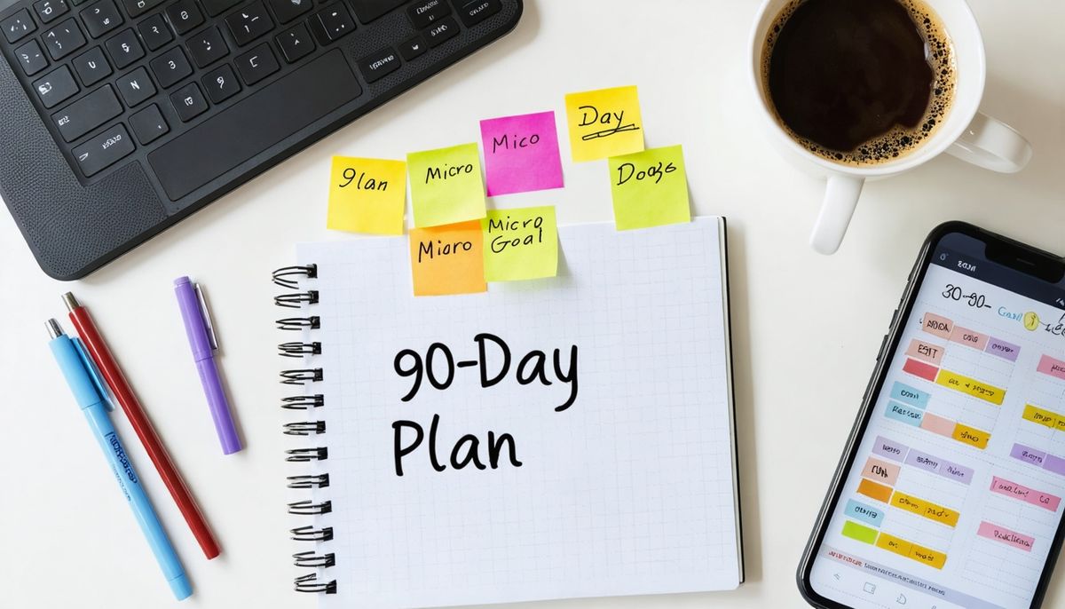 Kişisel dönüşüm için 90 günlük mikro-hedef planı (örneklerle)